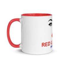 Load image into Gallery viewer, Red Lipstick Patriot Mug with Color Inside
